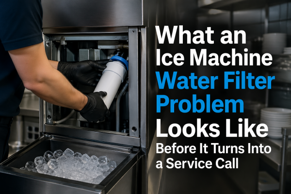 What an Ice Machine Water Filter Problem Looks Like Before It Turns Into a Service Call
