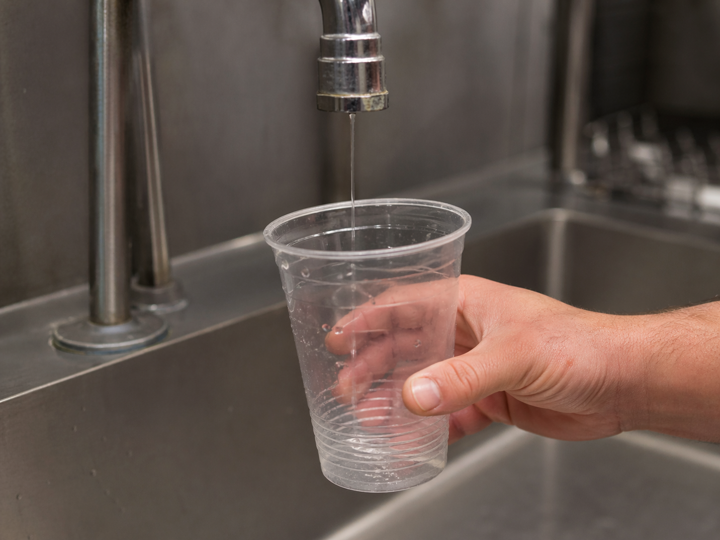 Reduced water flow in an ice machine