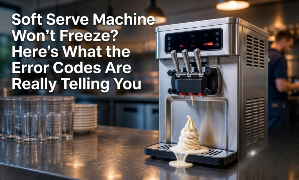 Soft Serve Machine Won’t Freeze? Here’s What the Error Codes Are Really Telling You