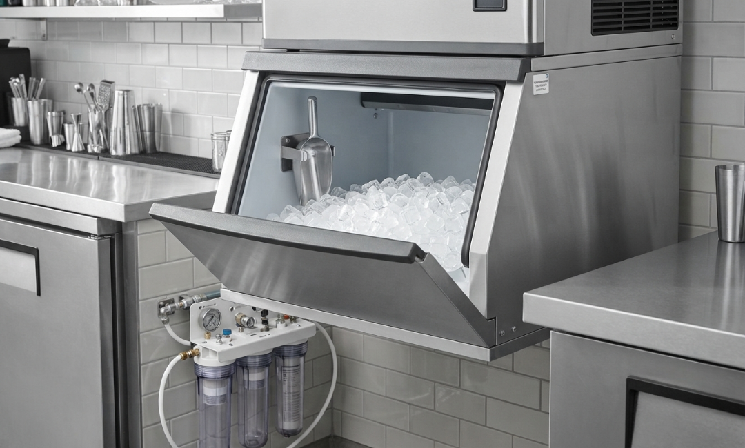 Commercial ice machine cleaning