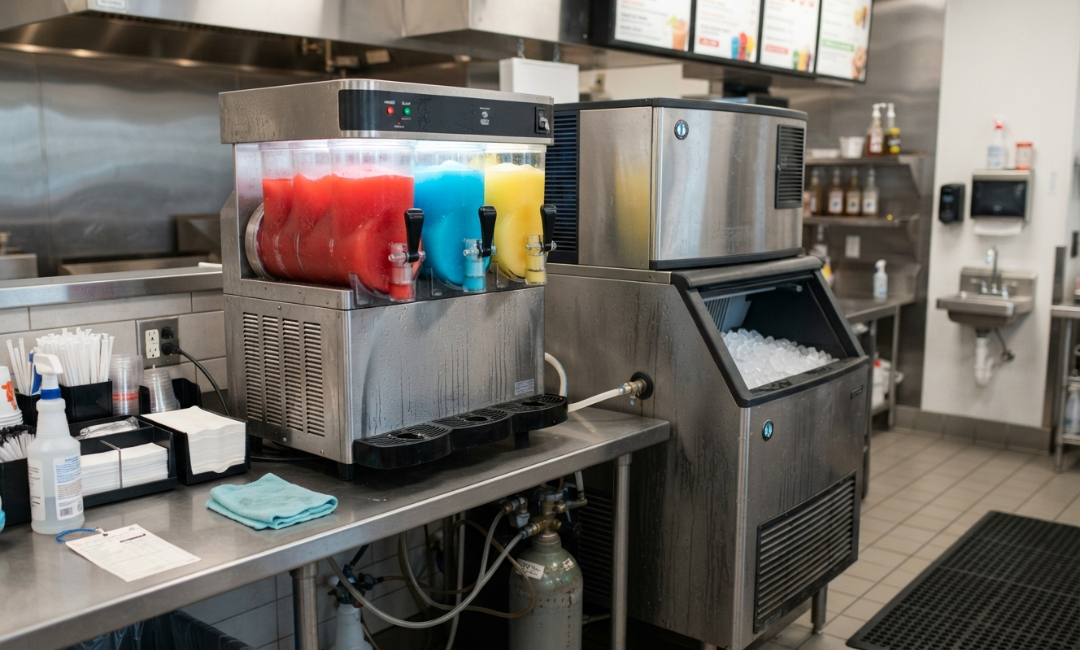 Ice machines and frozen beverage equipment