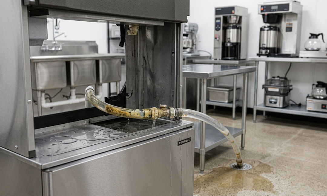 ice machine leaking water