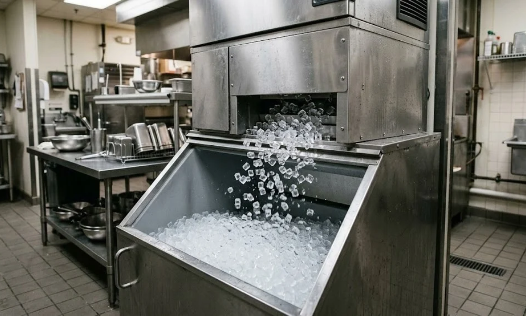 ice machine making small cubes