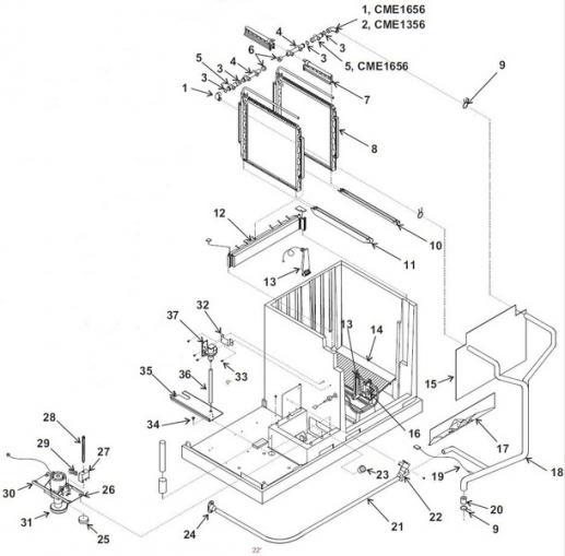 ice maker parts illustration